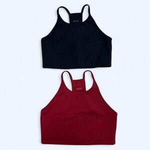 Girlfriend Collective Colette halter sports bras